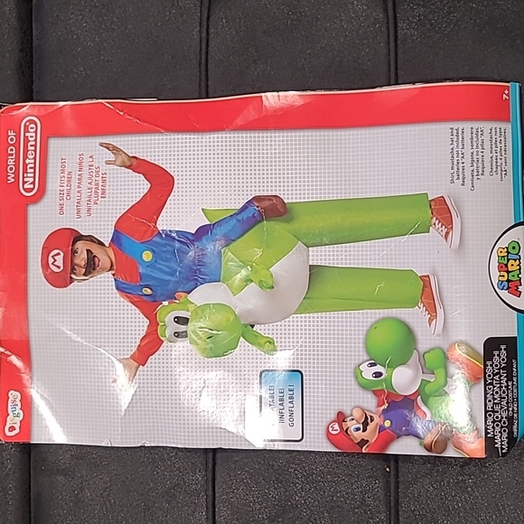 Nintendo Costumes Super Mario Riding Yoshi Inflatable Costume Poshmark